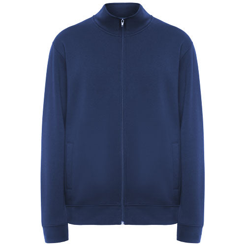 Ulan Sweatjacke Unisex in Dunkelblau aus Baumwolle, individuell mit Logo bedruckbar, Signalshop.de Werbeartikel.
