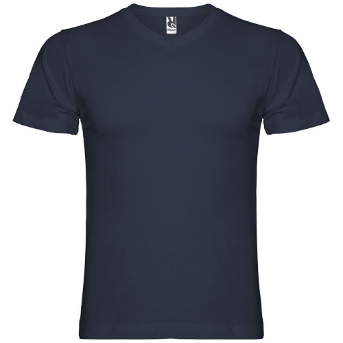 Samoyedo Herren V-Ausschnitt T-Shirt in Dunkelblau von Signalshop.de, individuell bedruckbar, Werbegeschenke, Werbemittel.