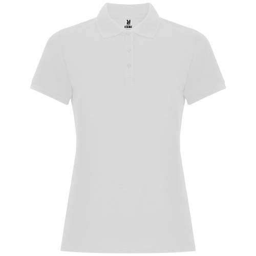 Roly Pegaso Premium Damen Poloshirt in Weiß, individuell bedruckbar, erhältlich bei Signalshop.de als Werbeartikel.