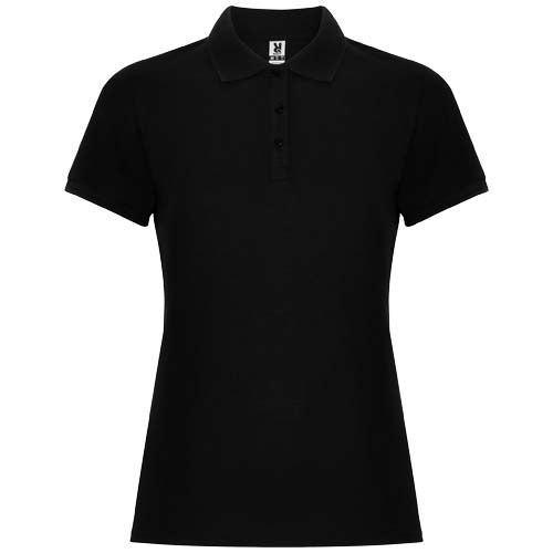 Schwarzes Pegaso Premium Poloshirt für Damen von Signalshop.de, individuell bedruckbar, ideal als Werbeartikel oder Giveaway.