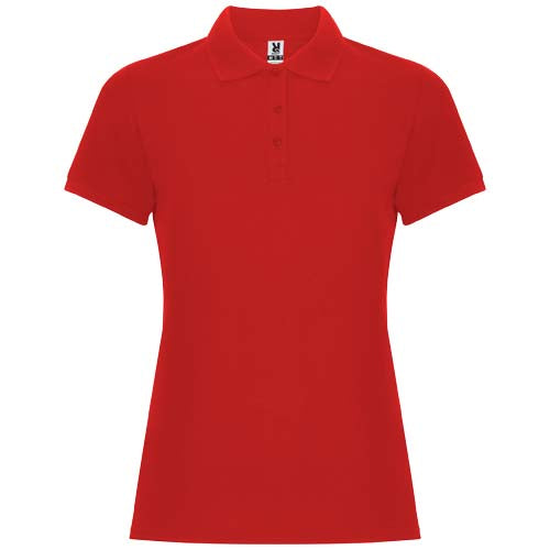 Rotes Pegaso Premium Poloshirt für Damen von Signalshop.de, individuell mit Logo gestaltbar, idealer Werbeartikel.