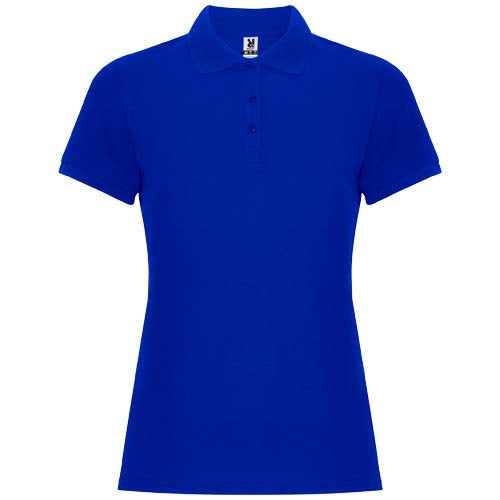 Damen Poloshirt Pegaso Premium in Blau von Signalshop.de, individuell mit Logo bedruckbar, Werbeartikel, Werbegeschenke.