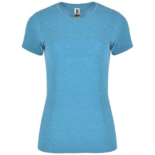 Blaues Fox T-Shirt für Damen von Roly, individuell bedruckbar, erhältlich bei Signalshop.de als Werbeartikel.