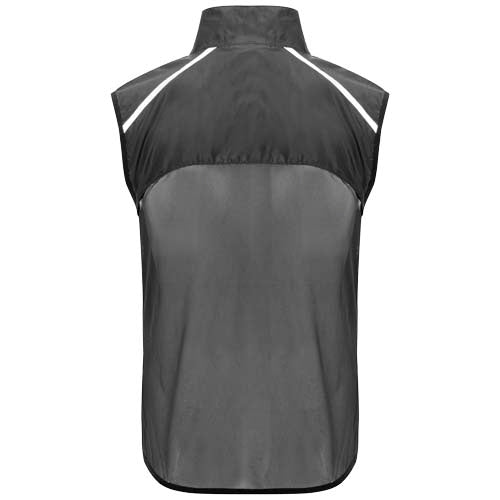 Jannu leichte Laufweste Unisex in Grau, aus Funktionsmaterial, individuell mit Logo bei Signalshop.de bedruckbar. Werbeartikel, Werbegeschenke, Werbemittel, Giveaway.