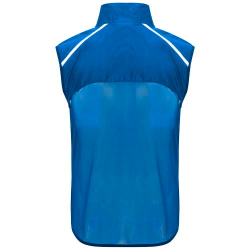 Blaue Unisex Jannu Laufweste von Signalshop.de, individuell bedruckbar, ideal als Werbeartikel und Giveaway.