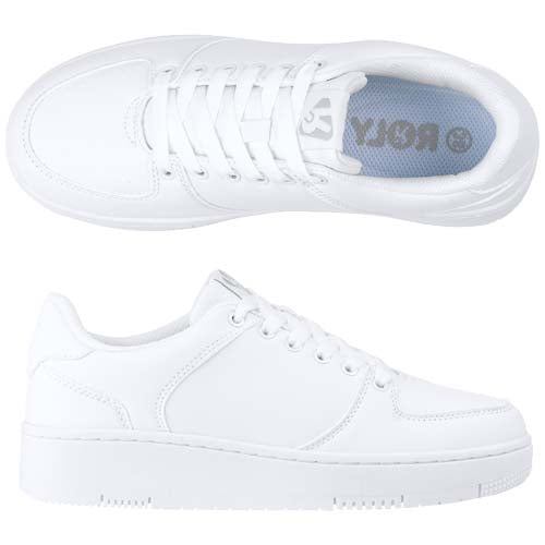 Weiße Baylor Sneaker Unisex aus Leder, individuell mit Logo gestaltbar, idealer Werbeartikel bei Signalshop.de.