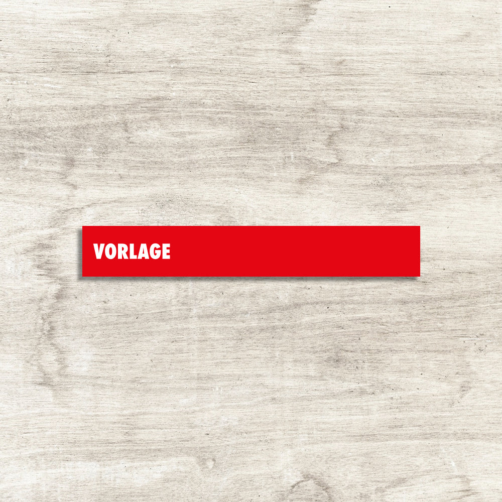 Würth | Gondelschilder rot (80x10cm)