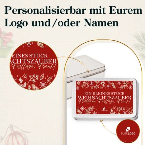 Weihnachtszauber Geschenkdose – personalisierbares Präsent mit Logo