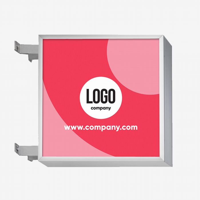 Leuchtkastenplatte von Signalshop.de, individuell mit Logo bedruckt, ideal als Werbeartikel oder Giveaway.