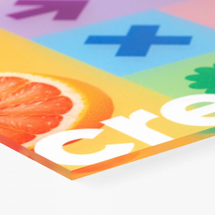 Acrylglas in buntem Design, individuell gestaltbar mit Logo, von Signalshop.de, Werbeartikel, Giveaways.