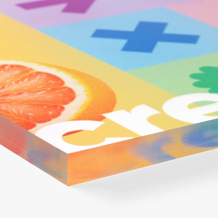 Acrylglas mit buntem Druck, individuell gestaltbar, von Signalshop.de. Werbeartikel, Werbegeschenke, Werbemittel, Giveaway.