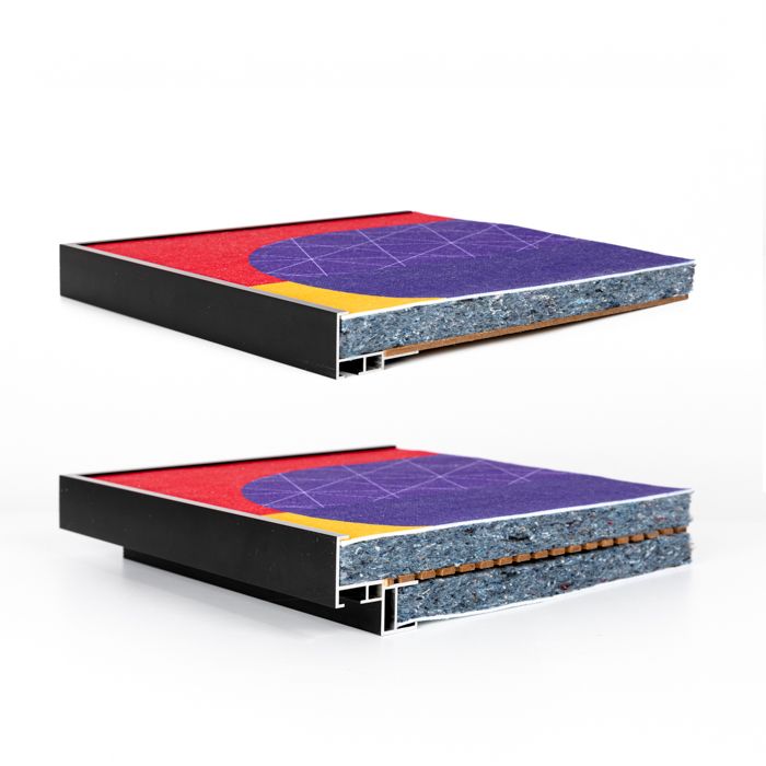 Individuell bedruckbare Muster AcousticPro®-Wandpaneele von Signalshop.de, ideal als Werbeartikel.