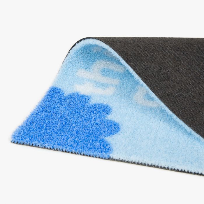 Kunstrasen in Blau, individuell bedruckbar, ideal als Werbeartikel von Signalshop.de; Werbegeschenke, Werbemittel, Giveaway.