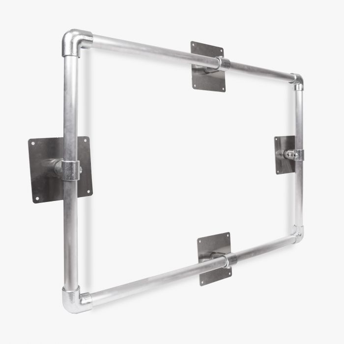 Metall-Bannerrahmen, rechteckig, individuell gestaltbar, von Signalshop.de, ideal als Werbeartikel, Werbegeschenk.
