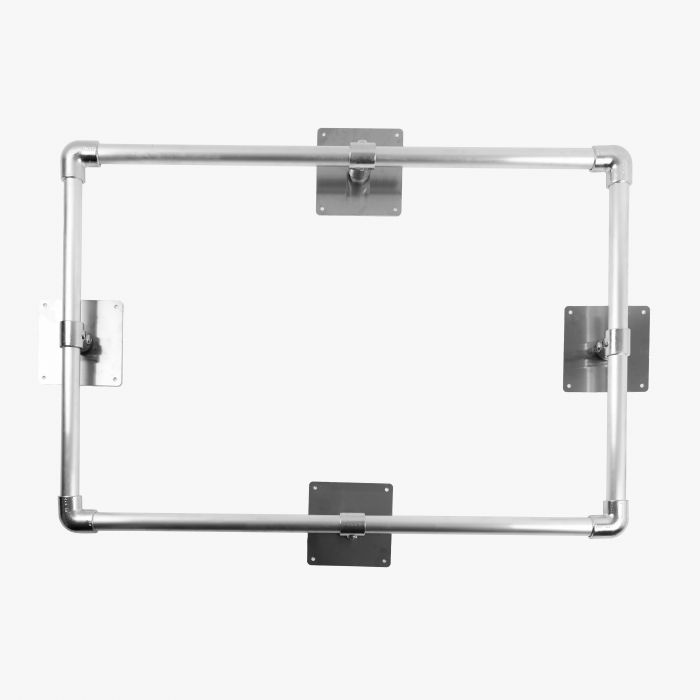 Metall-Bannerrahmen von Signalshop.de, individuell gestaltbar, ideal als Werbeartikel oder Giveaway.