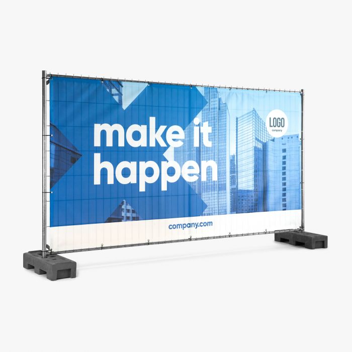 Bauzaunbanner von Signalshop.de, individuell bedruckt, Werbeartikel; Werbegeschenke; Werbemittel; Giveaway.