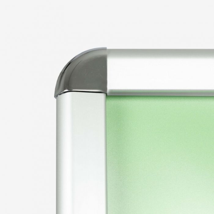 Klappaufsteller aus Aluminium, silber, individuell mit Logo gestaltbar, Signalshop.de Werbeartikel