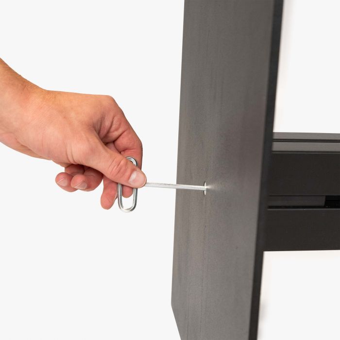 Inhaker® Messestand mit schwarzer Oberfläche, individuell gestaltbar, Signalshop.de Werbeartikel.