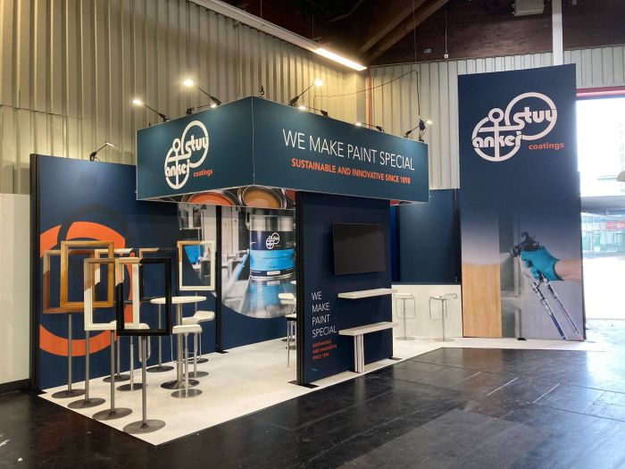 Der Inhaker® Messestand von Signalshop.de, individuell gestaltbar, ideal als Werbeartikel oder Werbegeschenk.