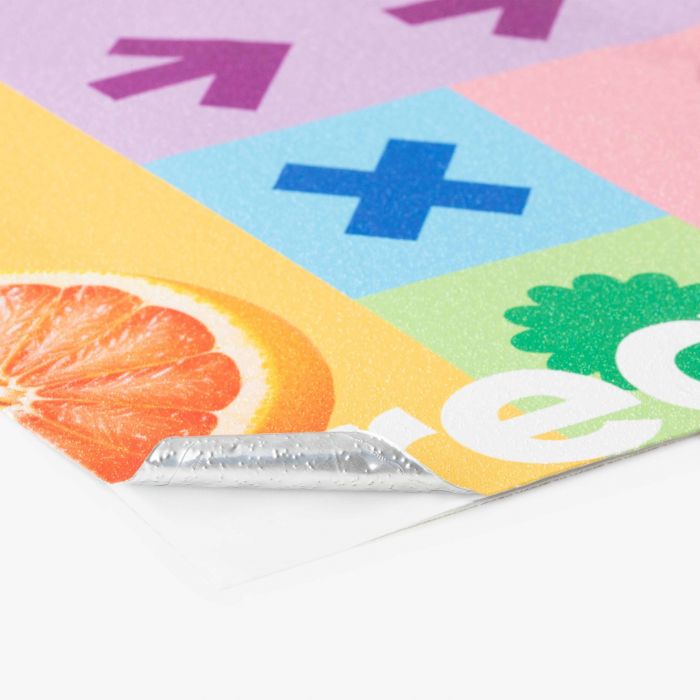 Asphaltfolie von Signalshop.de, individuell bedruckbar, buntes Design, Werbeartikel, Giveaway.