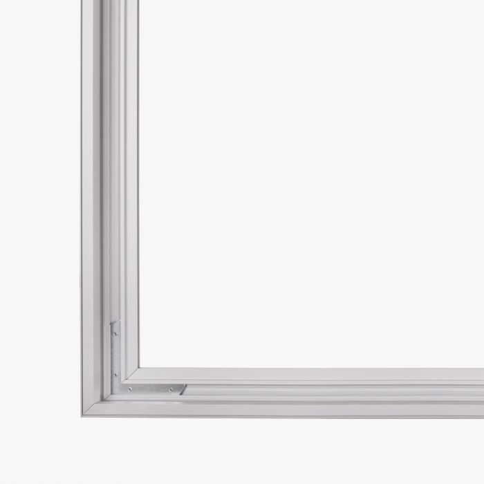 Outdoor-Textilrahmen in Silber von Signalshop.de, individuell gestaltbar, ideal als Werbeartikel, Werbegeschenk.