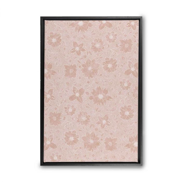 Individuell gestaltbare Leinwand mit floralem Muster, ideal als Werbeartikel von Signalshop.de.