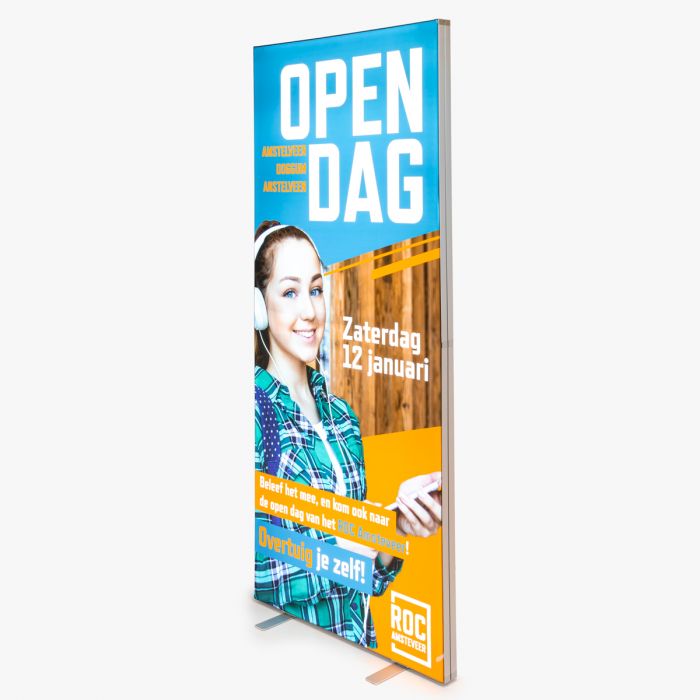 Pop-up LED Rahmen von Signalshop.de, individuell bedruckt, ideal als Werbeartikel und Werbegeschenke.