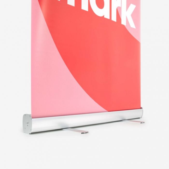 Roll-Up in Rot und Pink, individuell bedruckbar, von Signalshop.de; ideal als Werbeartikel, Werbegeschenke, Werbemittel, Giveaway.