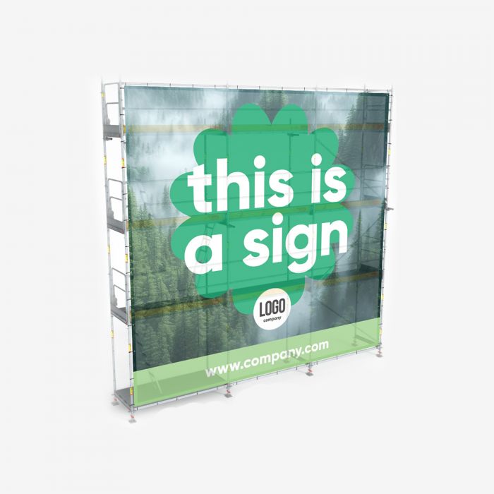 Gerüstbanner von Signalshop.de, individuell bedruckt, ideal als Werbeartikel oder Werbemittel, Werbegeschenk.