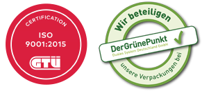 din iso 9001 grüner punkt zertifizierung signalshop
