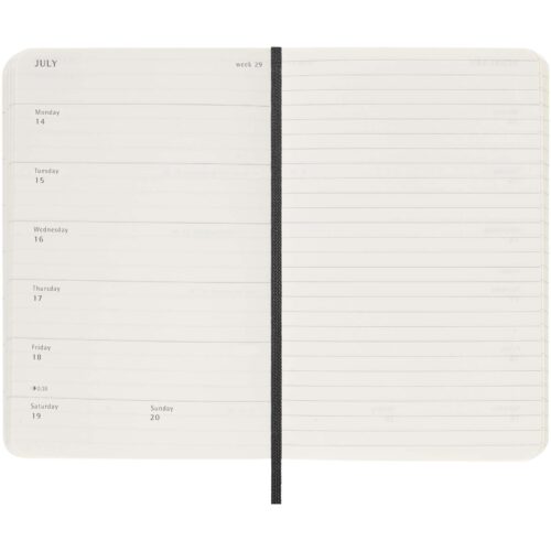 Wochenplaner bedrucken Moleskine Softcover 12 Monate Wochenkalender, Pocket-Format