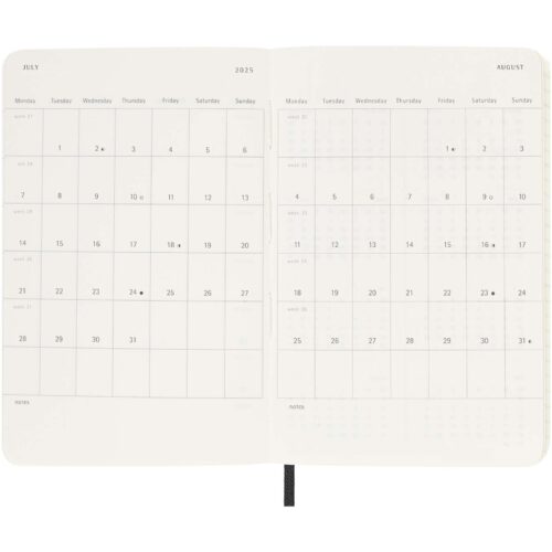 Wochenplaner bedrucken Moleskine Softcover 12 Monate Wochenkalender, Pocket-Format