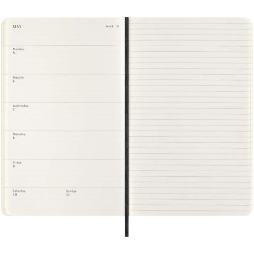 Planer bedrucken Moleskine 100 % VEGEA®. Boa Softcover 12 Monate Wochenkalender L