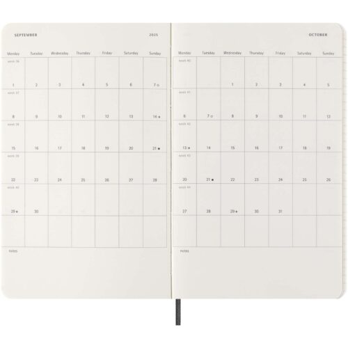 Planer bedrucken Moleskine 100 % VEGEA®. Boa Softcover 12 Monate Wochenkalender L