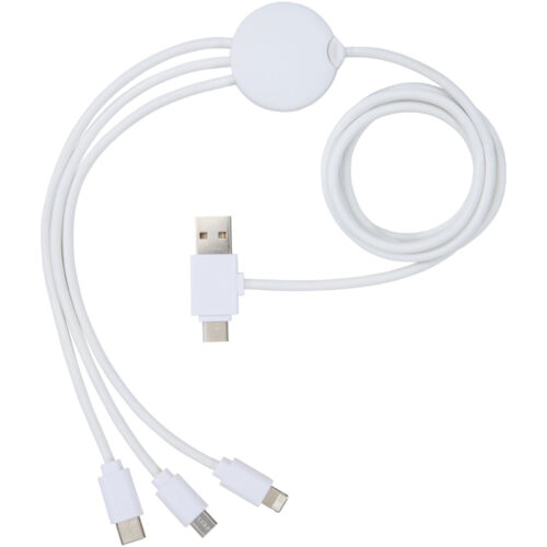 Ladekabel mit Logo Pure 5-in-1-Ladekabel, antimikrobiell