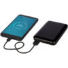 Powerbank mit Logo Gleam 5000 mAh ultraflache, Leuchtlogo Powerbank