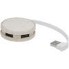 USB-Hub bedrucken Kenzu Weizenstroh-USB-Hub