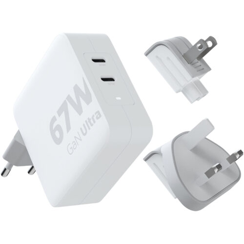 Ladekabel bedruckt Xtorm XVC2067 GaN Ultra 67 W Reiseladegerät mit 100 W USB-C PD-Kabel