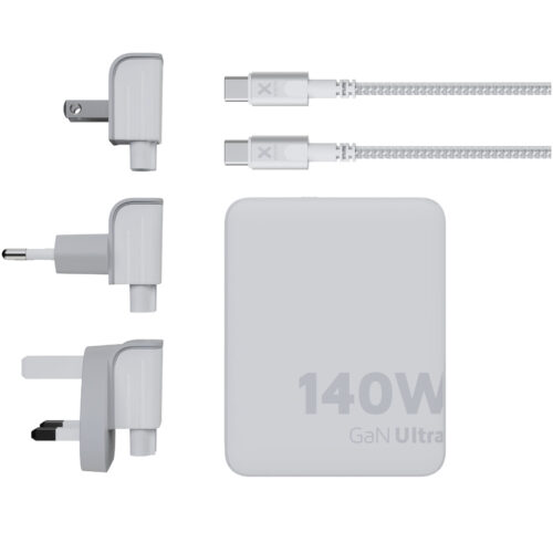 Ladekabel bedruckt Xtorm XVC2140 GaN Ultra 140 W Reiseladegerät mit 240 W USB-C PD-Kabel