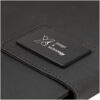 Notebook mit Logo bedrucken SCX.design O16 A5 Notizbuch mit Powerbank und Leuchtlogo